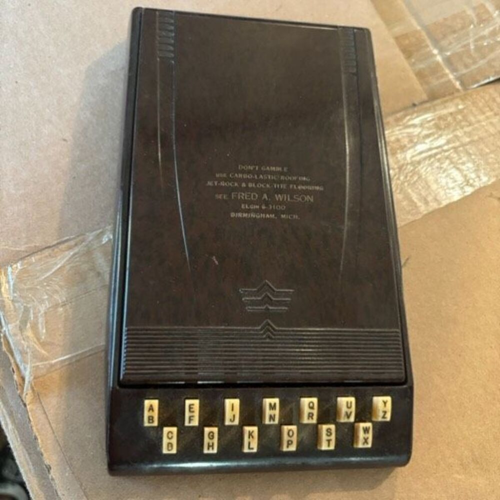 Autopoint Vintage Desktop Index Address Book Advertising Piece